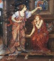 Queen Eleanor and Fair Rosamund Pre Raphaelite Evelyn De Morgan